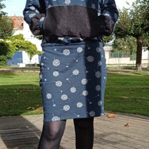 robe sweat bi-matières