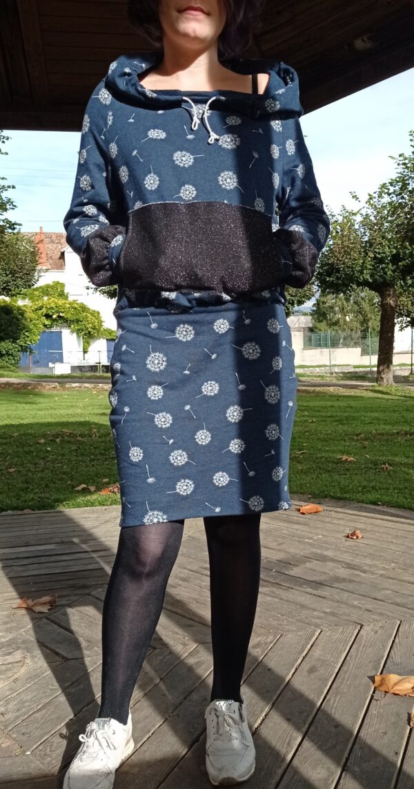 robe sweat bi-matières