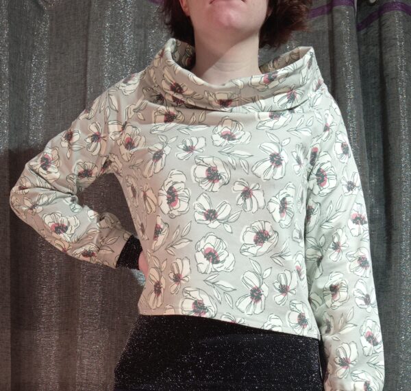 sweat élégant fleuri – Image 3