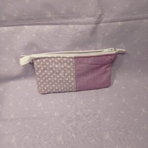 porte-monnaie mauve losanges