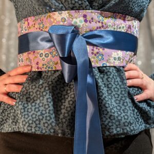 Obi ceinture large au choix - mauve
