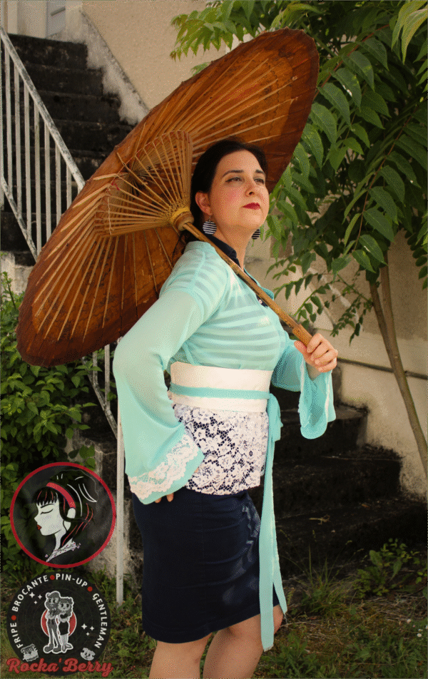 veste Kimono péplum