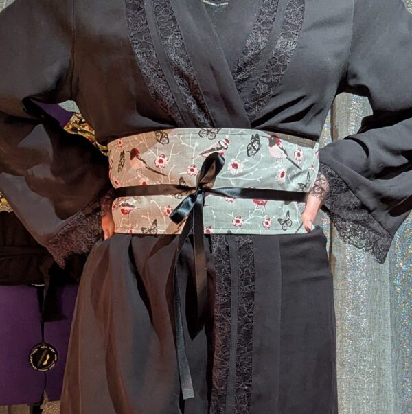 ceinture OBI fleurs et papillons – Image 2