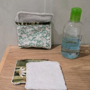 lingettes démaquillantes vert bambouseraie